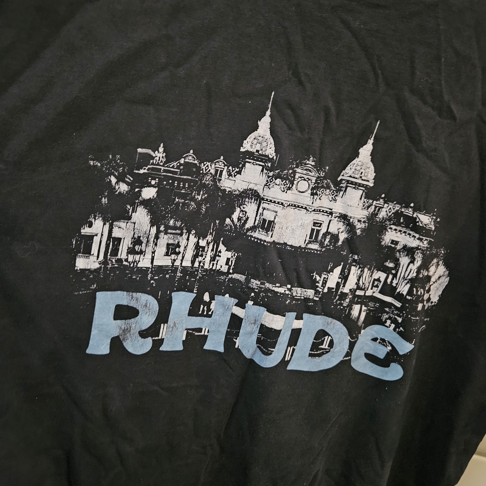 Rhude Black Graphic T-Shirt
